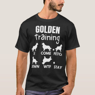 T-shirt Golden Training Golden Retriever Chien Trucs