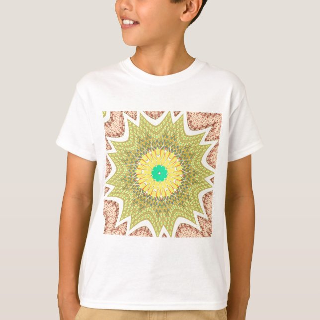 T-shirt Golden Yellow African ethnie tribale motif Art (Devant)