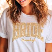 Golden Yellow Floral BRIDE Wedding Bridal Shower