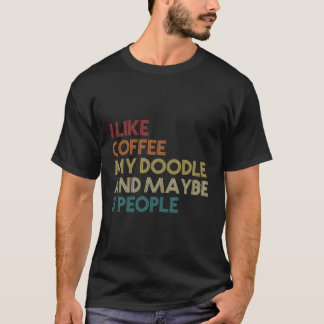 T-shirt Goldendoodle Chien Propriétaire Café Amateurs Cade