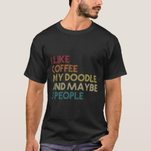 T-shirt Goldendoodle Chien Propriétaire Café Amateurs Cade