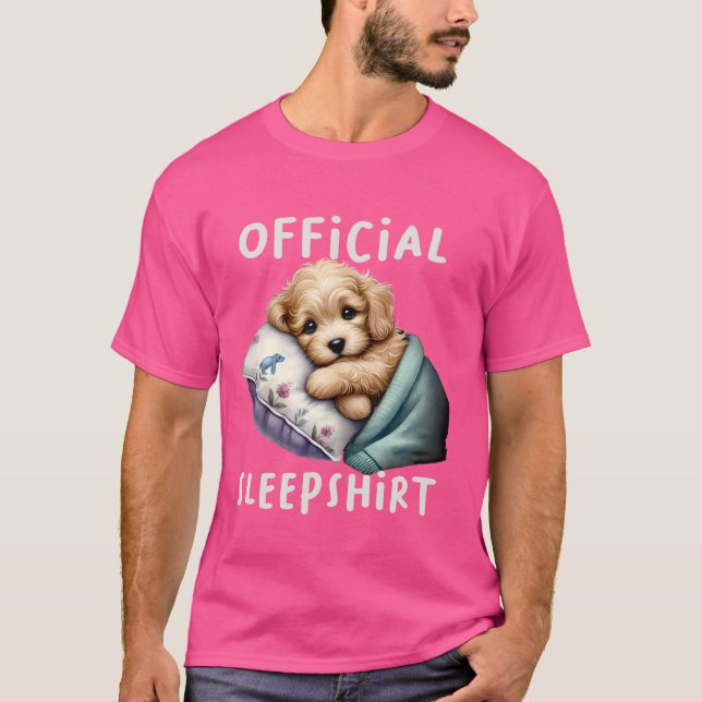 T-shirt Goldendoodle Chien Sleepshirt officiel Pyjamas nui (Devant)
