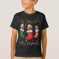Goldendoodle Christmas Socks Funny Xmas Pajama Dog