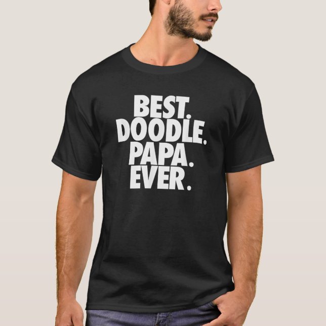 T-shirt Goldendoodle Dad Best Doodle Papa Ever Cadeau (Devant)
