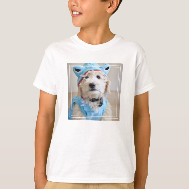 T-shirt Goldendoodle En Costume De Requin (Devant)