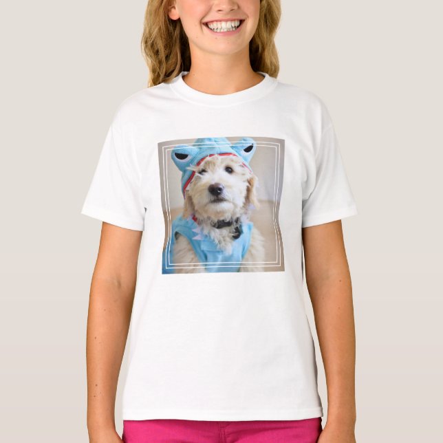 T-shirt Goldendoodle En Costume De Requin (Devant)