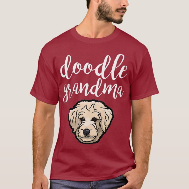 T-shirt Goldendoodle grand-mère Doodle grand-mère mignon c (Devant)