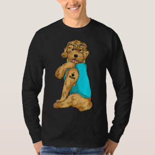T-shirt Goldendoodle I Love Maman Tattoo Apparel Chien Mam