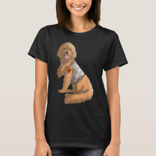 T-shirt Goldendoodle I Love Mom Tattoo Dog Funny Mother's