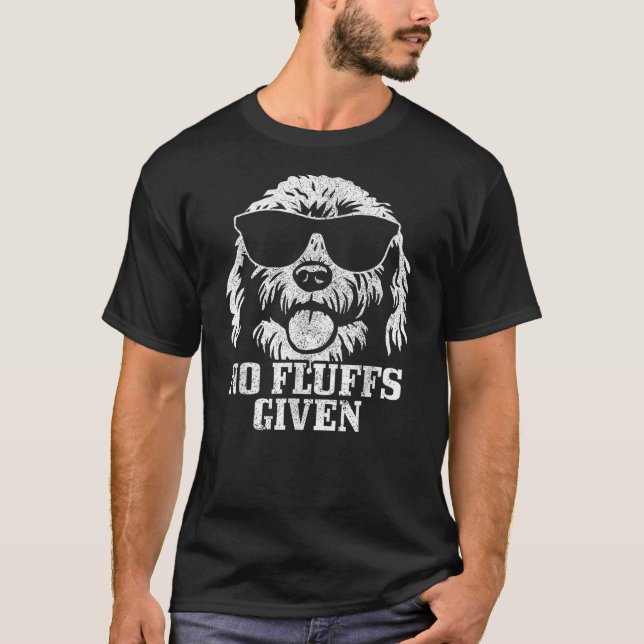 T-shirt Goldendoodle Labradoodle No Fluffs The Dood Funny  (Devant)