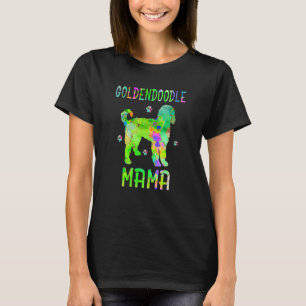 T-shirt Goldendoodle Mama Colorful Chig Maman