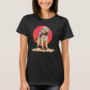T-shirt Goldendoodle Mars Funny Chien Astronaut
