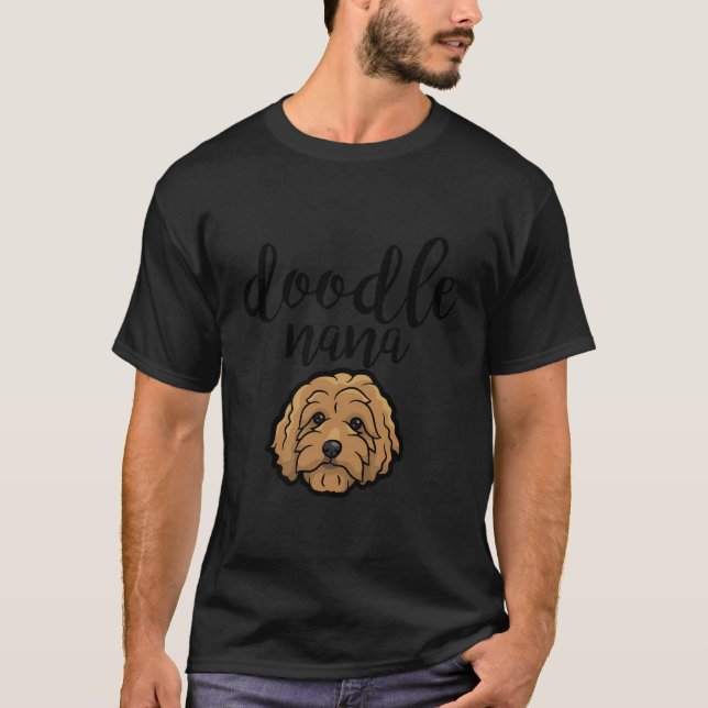 T-shirt Goldendoodle Nana Doodle Maman Goldendoodle (Devant)