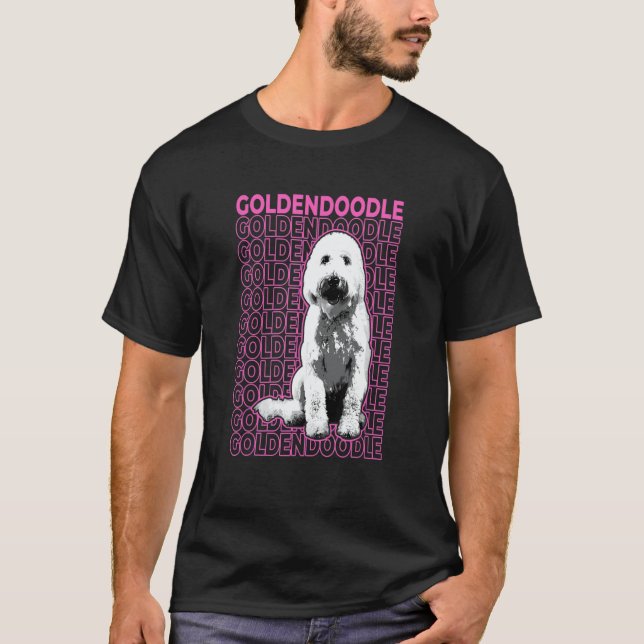 T-shirt Goldendoodle Pastel Aesthetic (Devant)