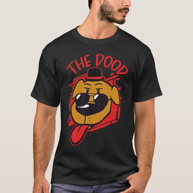 T-shirt Goldendoodle The Dood Vintage Dog (Devant)
