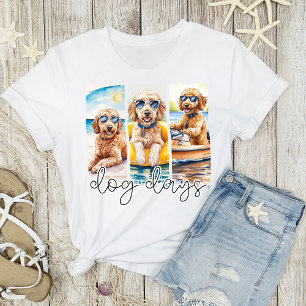 T-shirt Goldendoodles en Lunettes de soleil Chien Jours d'