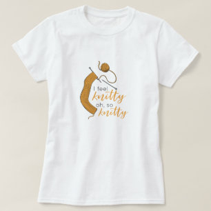 T-shirt Goldenrod Jaune Je Me Sens Knitty, Oh So Knitty