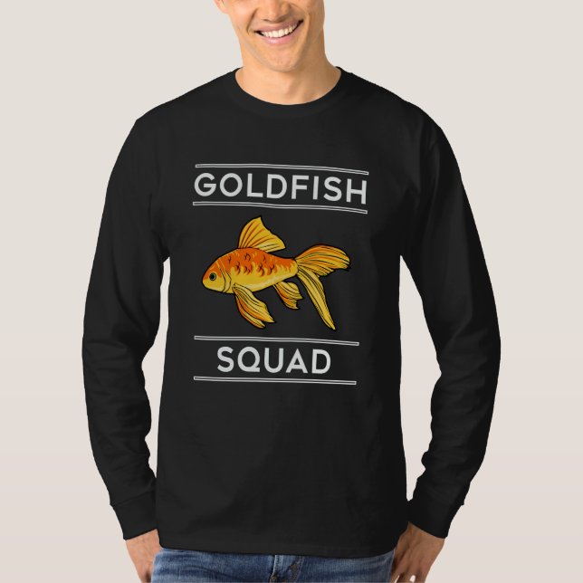 T-shirt Goldfish Squad Ironic Saying Aquaristics Hobby (Devant)