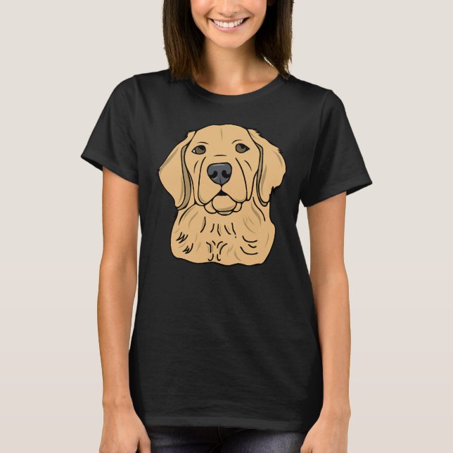 T-shirt Goldie Golden Retriever 521 (Devant)