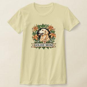 T-shirt Goldie Maman Golden Retriever Chien Moms
