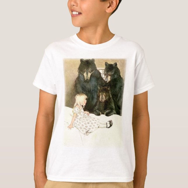 T-shirt GOLDILOCKS a été découvert par les trois ours (Devant)
