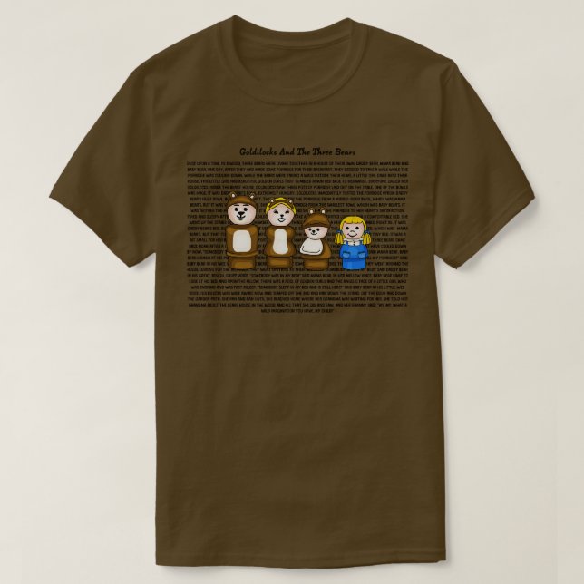 T-shirt Goldilocks et The Three Bears Story 1 (Design devant)