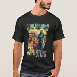 T-shirt Golem de Prague Légende Rabbin Juif Homme d'Argile