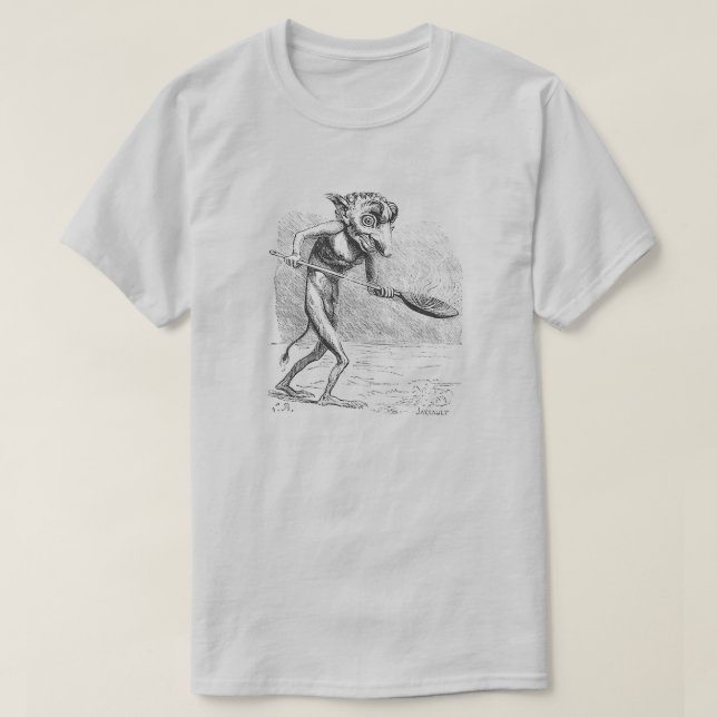 T-shirt Golem ou Homunculus à la cuillère (Design devant)