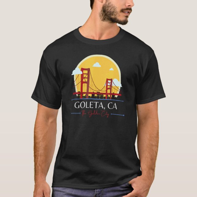 T-shirt Goleta CA Golden Gate Bridge Bad Geography Stupid  (Devant)