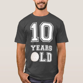 T-shirt Golf 10 ans Anniversaire Garçon 10e Anniversaire