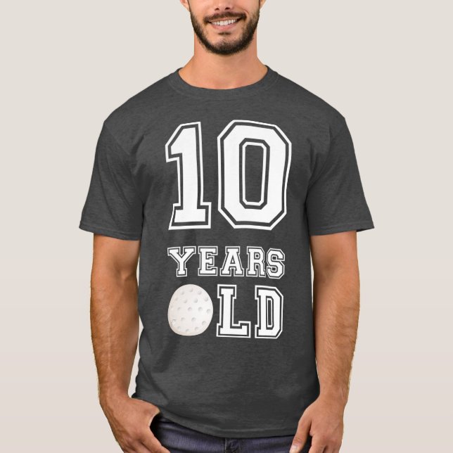 T-shirt Golf 10 ans Anniversaire Garçon 10e Anniversaire (Devant)