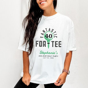T-shirt Golf 40e anniversaire Fantastique pour le tee blan