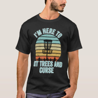T-shirt Golf à Disque Heurte les Arbres Et Maudit le Maill