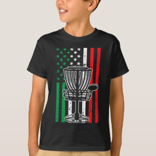 T-shirt Golf à disque italien Drapeau de l'Italie Frisbess