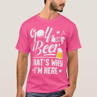 T-shirt Golf And Beer Funny Fathers Day Drinking Birthday