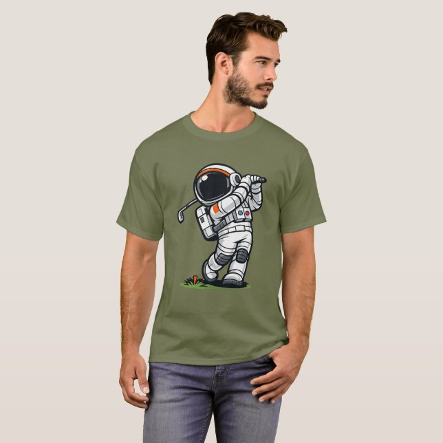 T-shirt Golf Astronaute (Devant entier)