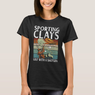 T-shirt Golf Avec Armes À Chaussures Sport Tireur & Clay P