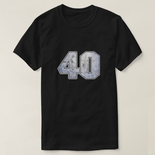 T-shirt Golf Ball 40 e Anniversaire Célébration Sport Cade (Design devant)