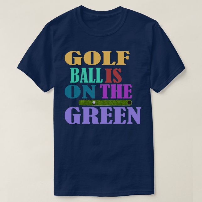 T-shirt Golf ball est sur le Triblend vert (Design devant)