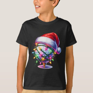 T-shirt Golf Ball Santa Hat Hommes FEMMES Noël Golf X