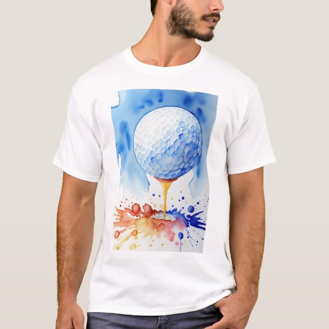 T-shirt Golf Ball Splash Golf (Devant)
