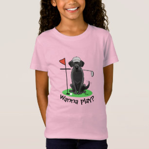 T-Shirt Golf Black Labrador Retriever Dog - mignonne