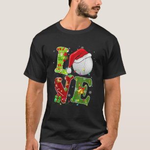 T-shirt Golf Christmas Funky Sports Lover Xmas Ball Père 