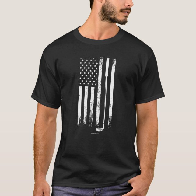 T-shirt Golf Club Drapeau Usa (Devant)