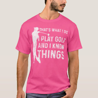 T-shirt Golf Club Golf Ball Jeu terrain