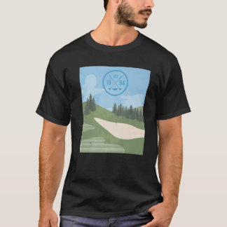 T-shirt Golf Club Golf Golf Golf Golf Vintage 1954 Golfe