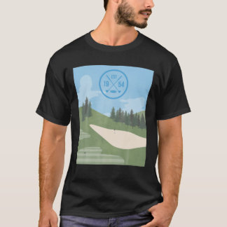 T-shirt Golf Club Golf Golf Golf Golf Vintage 1954 Golfe