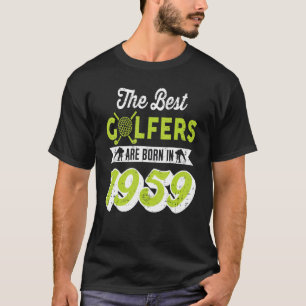 T-shirt Golf de 63 ans Golfing Golf 1959 66e anniversaire