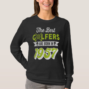 T-shirt Golf de 65 ans Golfing Golf 1957 65e anniversaire