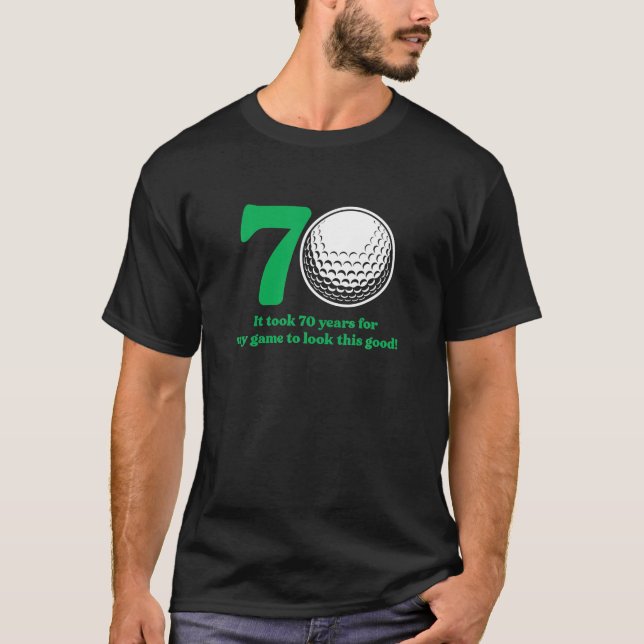 T-shirt Golf de 70 ans Golfing Golf 1953 70e anniversaire (Devant)